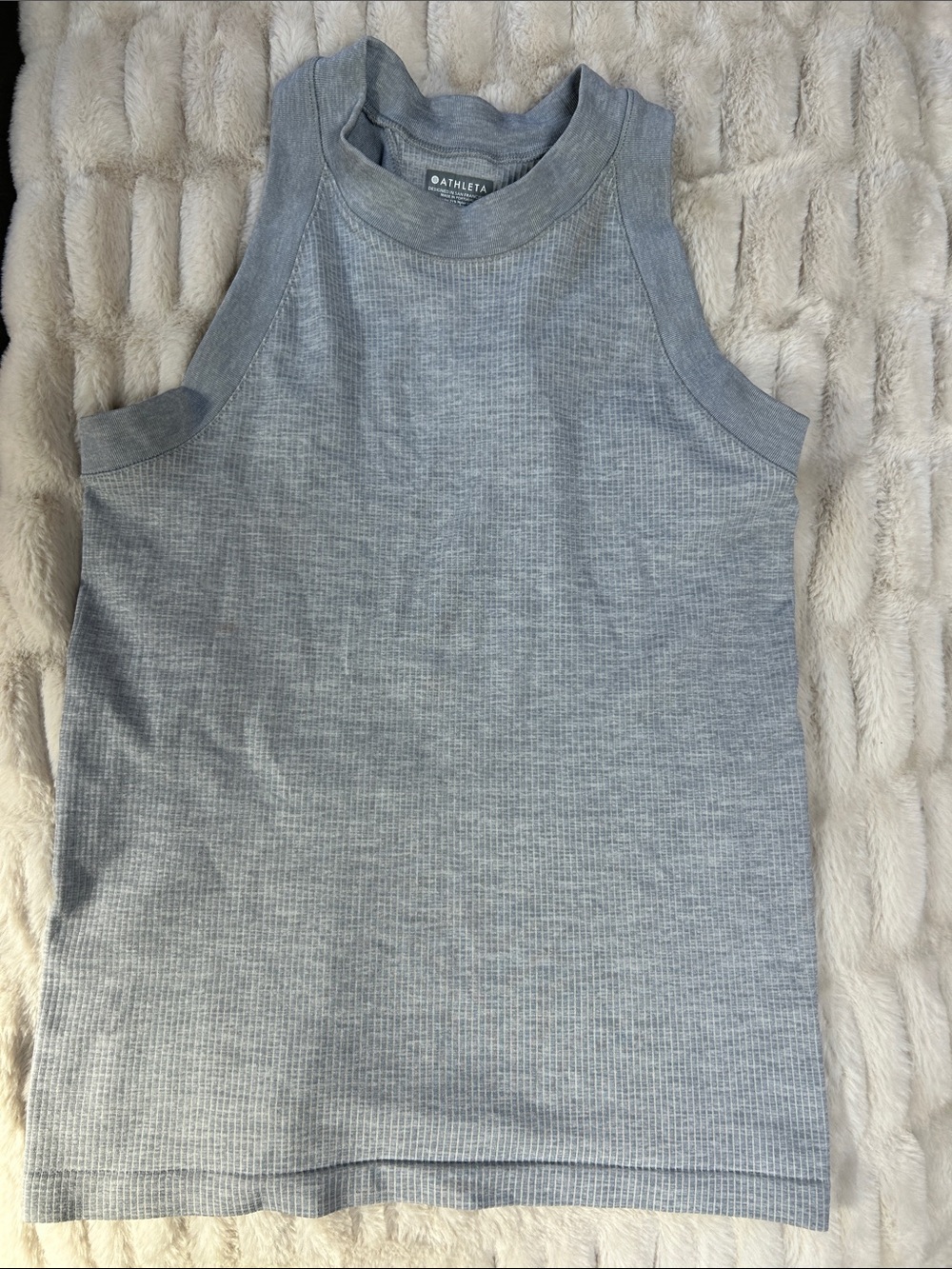 Athleta Men's Light Grey Ribbed Tank
